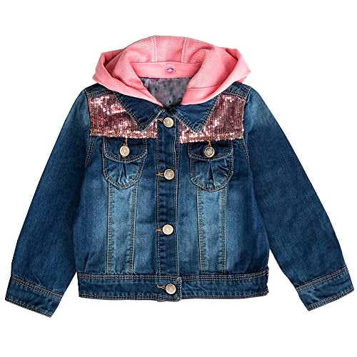 Peacolate 2-11Y Little&Big Girls Sequin Outerwear Embroidery Denim Jacket(Butterfly,4-5y) - Image 4