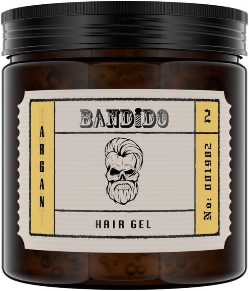 Bandido Hair Styling Gel 02 Argan Hair Gel 500 ml Ultra Strong Hold Argan Oil Scalp Nourished
