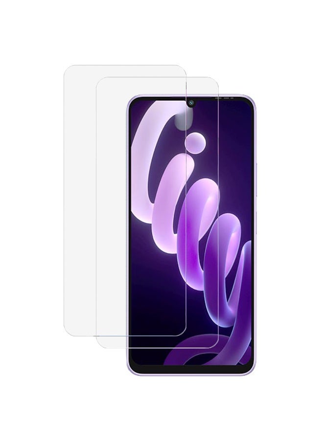 SanHu 2 Piece Pack for ITEL City 100 Screen Protector - Full Coverage Delicate Touch Tempered Glass Screen Protector for ITEL City 100，Clear - Image 1