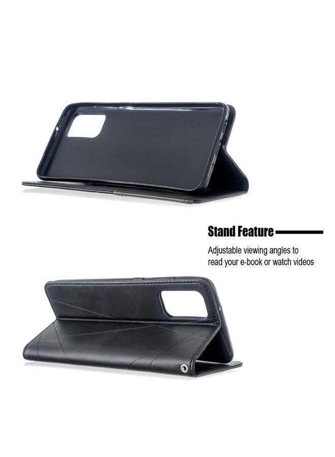 Zaboon Case For Galaxy S20+ Rhombus Texture Horizontal Flip Magnetic Leather Case with Holder & Card Slots - Image 4