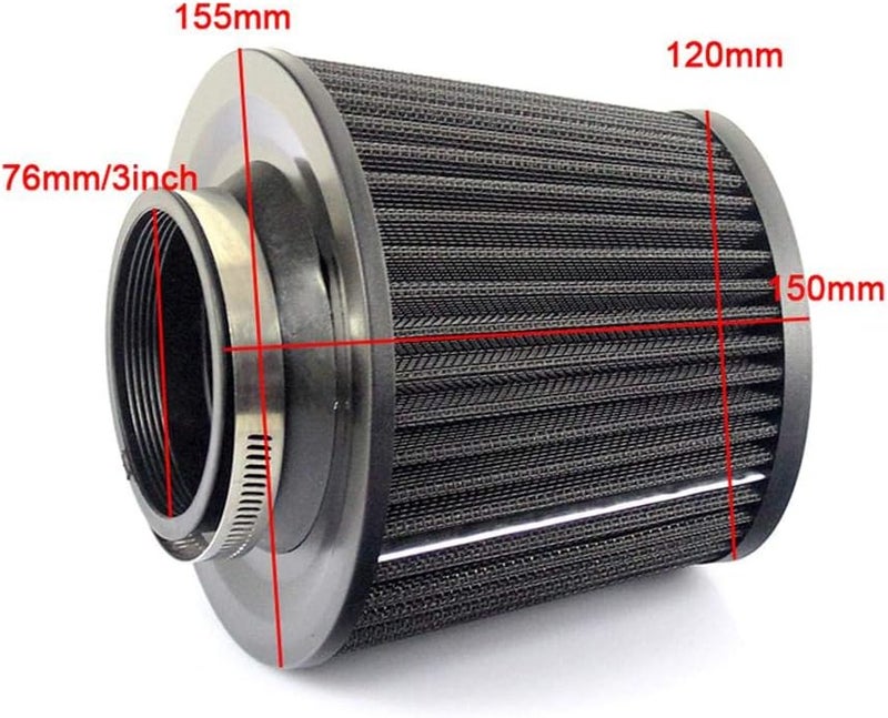 Vuzmode Universal Car Air Filter - 76mm Supercharger - Image 2