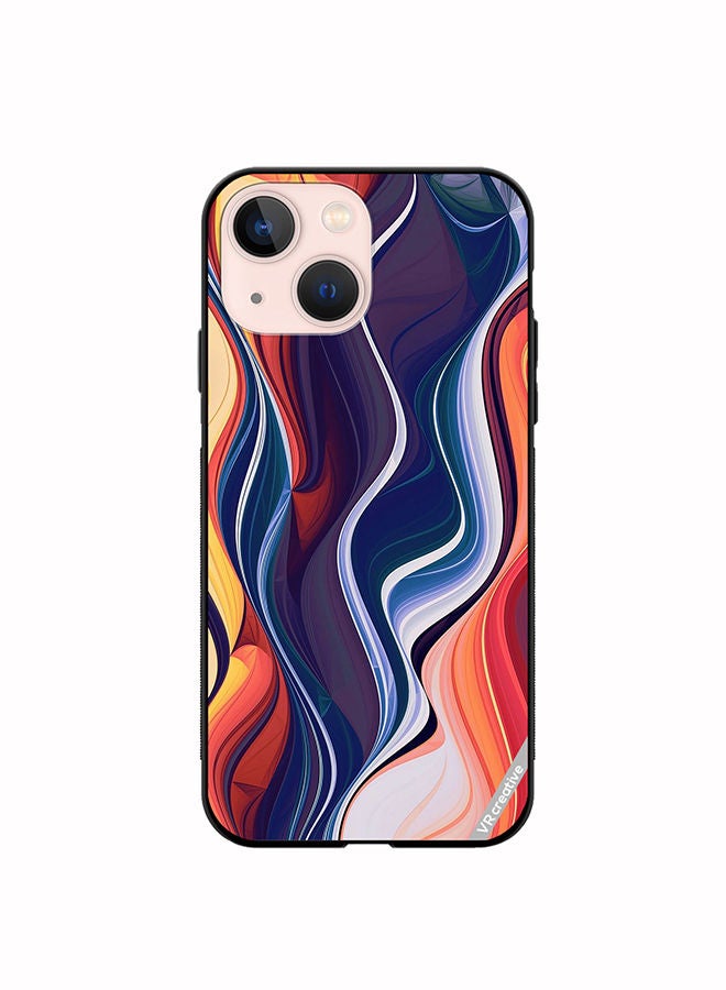 VR CREATIVE Protective Case Cover For Apple iPhone 13 Abstract Design Multicolour - Image 1