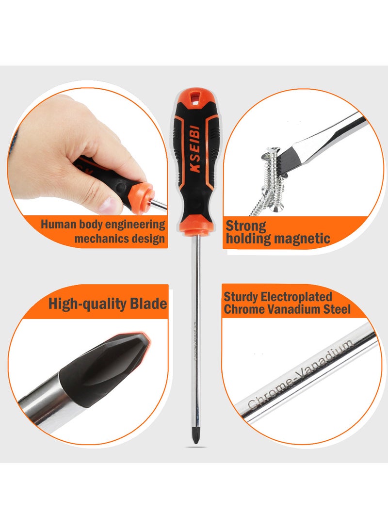 KSEIBI Phillips Screwdrivers PH#1x100mm Precision Flat Head Tool for DIY, Repairs, & Professional Use - Image 3