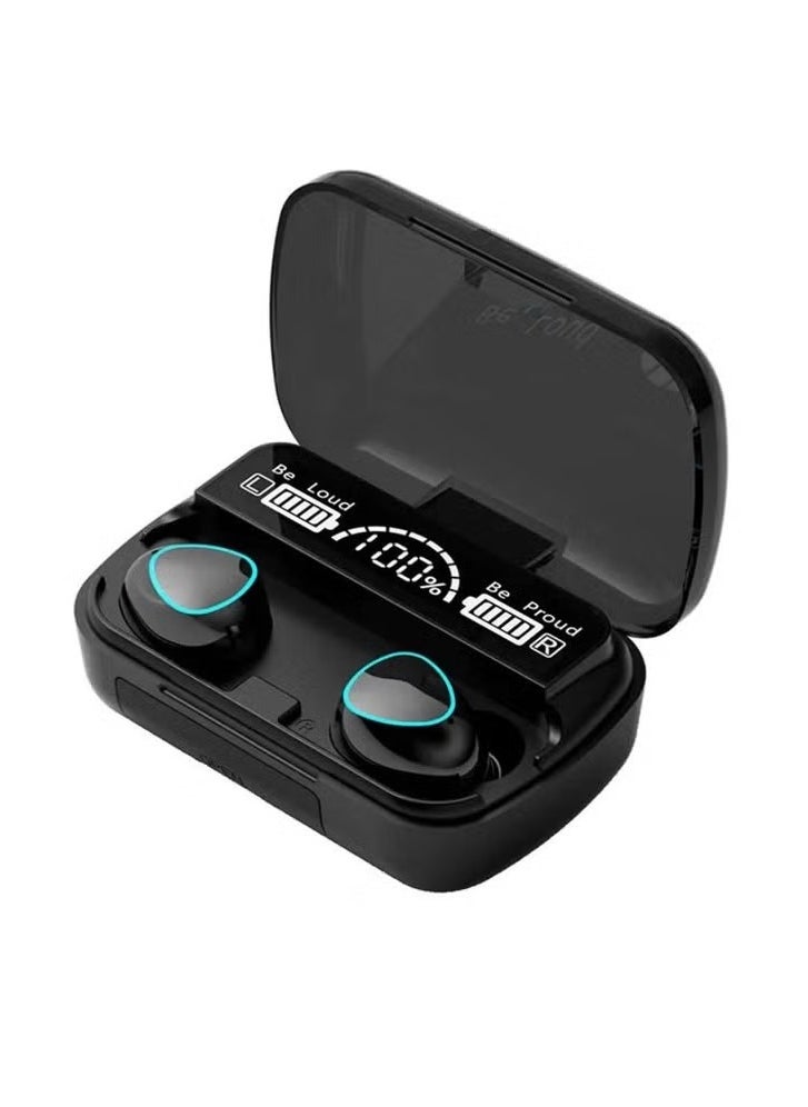M10 Bluetooth 5.1 True Wireless Earbuds with LED Digital Display, HiFi Stereo Sound, In-Ear TWS Earphones with Built-In Mic, Touch Control, Noise Reduction & Charging Case – Lightweight, Portable Headphones for Android, iPhone, and All Bluetooth Devices