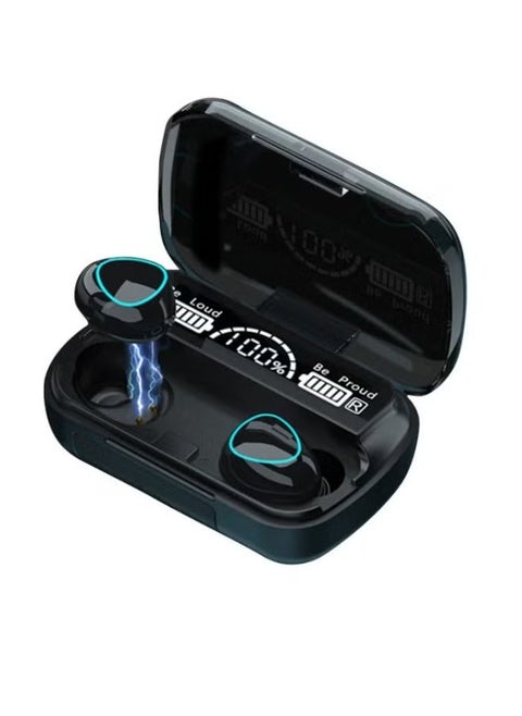 M10 Bluetooth 5.1 True Wireless Earbuds with LED Digital Display, HiFi Stereo Sound, In-Ear TWS Earphones with Built-In Mic, Touch Control, Noise Reduction & Charging Case – Lightweight, Portable Headphones for Android, iPhone, and All Bluetooth Devices