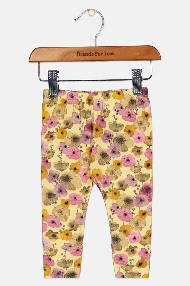 NAME IT Toddlers Girl Floral Print Leggings, Multicolor - Image 2