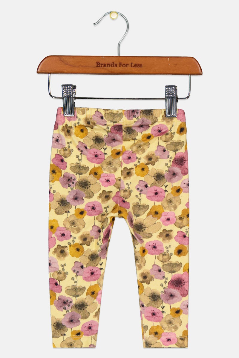 NAME IT Toddlers Girl Floral Print Leggings, Multicolor - Image 1