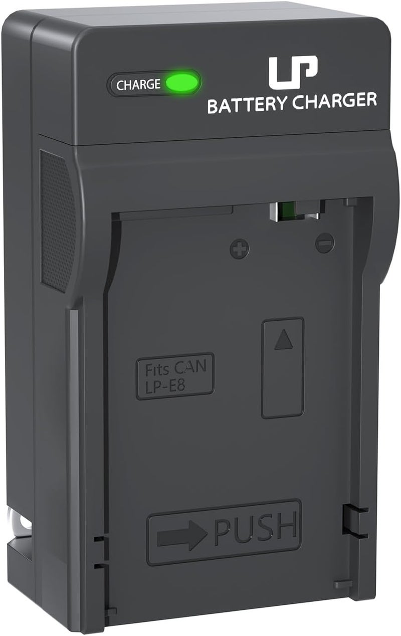 L & P -E8 Battery Charger, Charger Compatible with Canon EOS Rebel T2i, T3i, T4i, T5i, 550D, 600D, 650D, 700D, Kiss X4, X5, X6i, X7i Cameras & More (Not for T2 T3 T4 T5) - Image 1