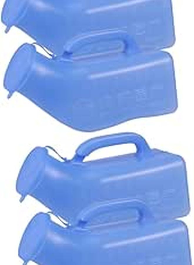 4Pcs Portable Travel Urinal Potty For Car Camping Unisex Design With Lid - Image 1