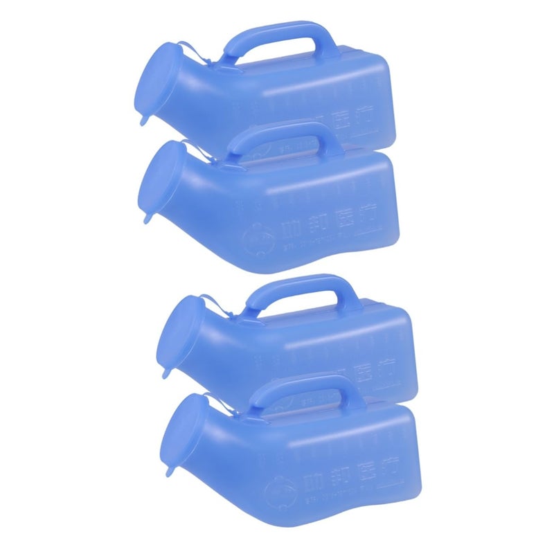 4Pcs Portable Travel Urinal Potty For Car Camping Unisex Design With Lid - Image 2