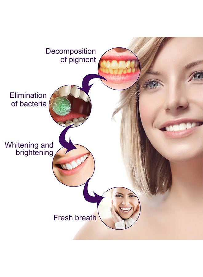 EELHOE Purple Teeth Whitening Pen, Effective, Painless, No Sensitivity, Travel-Friendly, Tooth Stain Remover and Coffee Stain Remover - Image 5