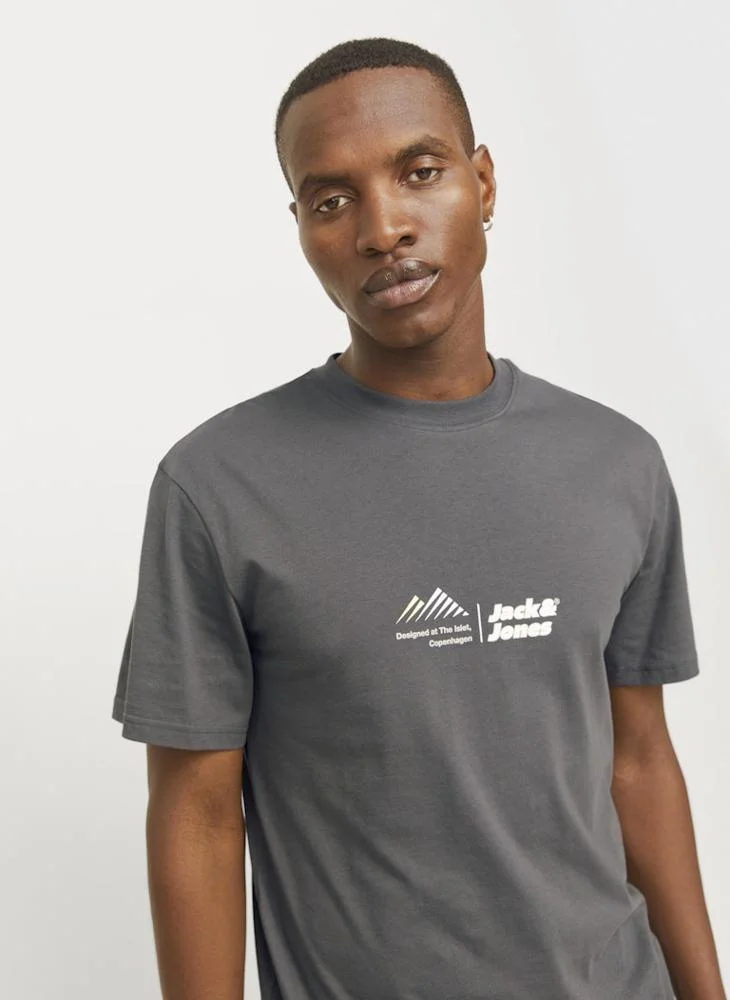 جاك اند جونز Logo Crew Neck T-Shirt