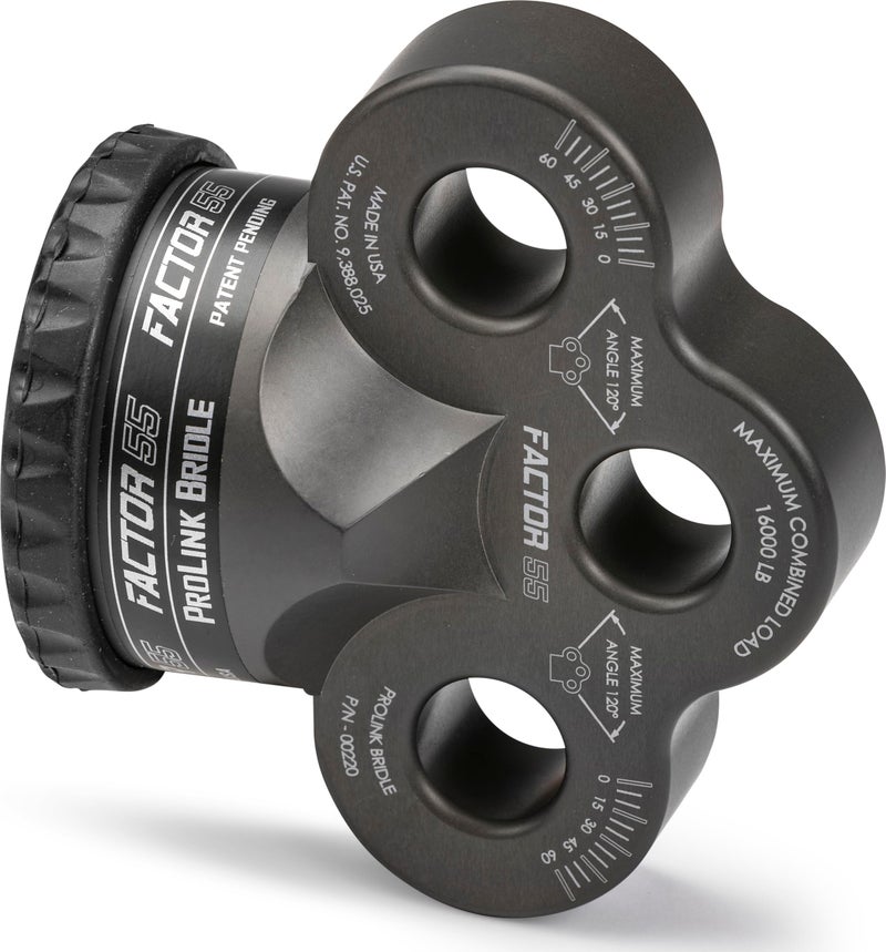 Factor 55 فاكتور 55 برو لينك بريدل 3 فتحات تركيب شاكلة فردية، السعة: 16,000 رطل - رمادي - Image 1