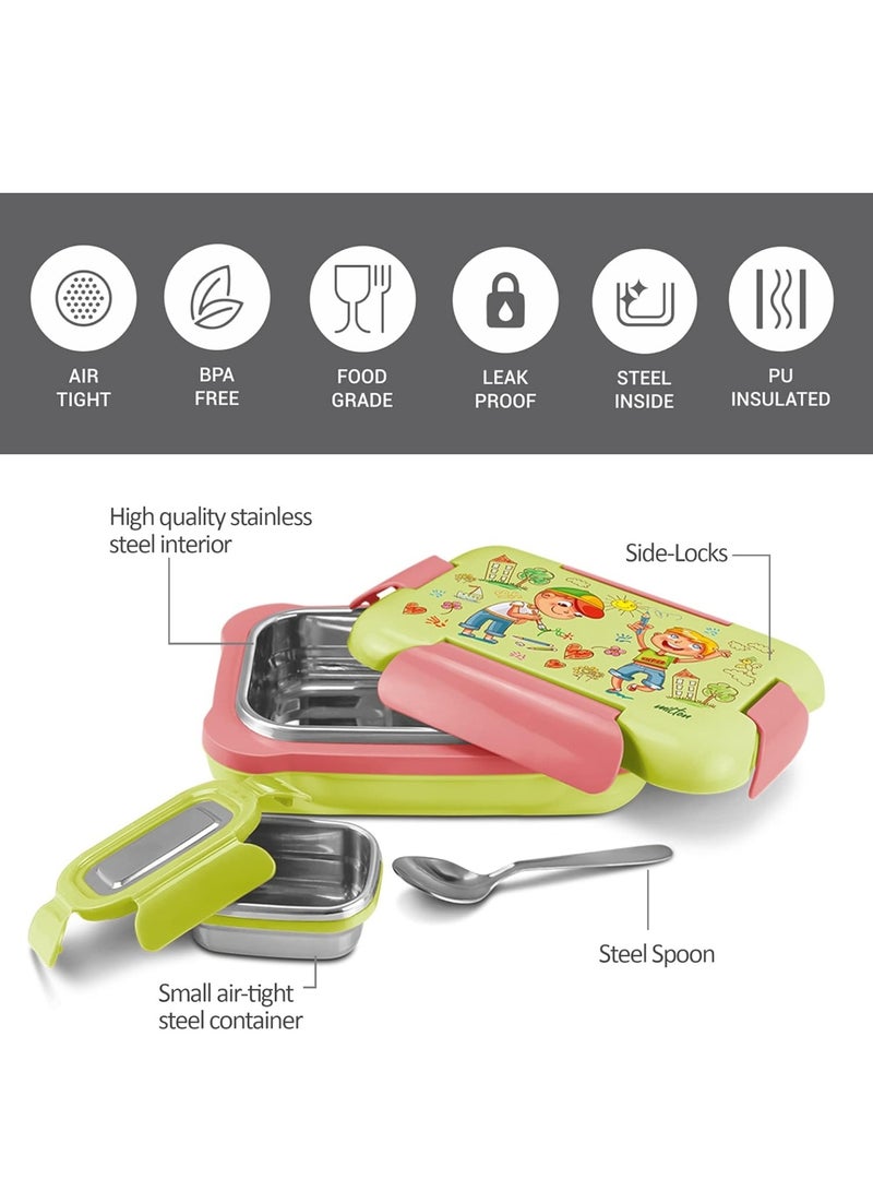 Milton More Meal Insulated Small Tiffin Box, 600 ml, with Inner Stainless Steel Container, - Image 5