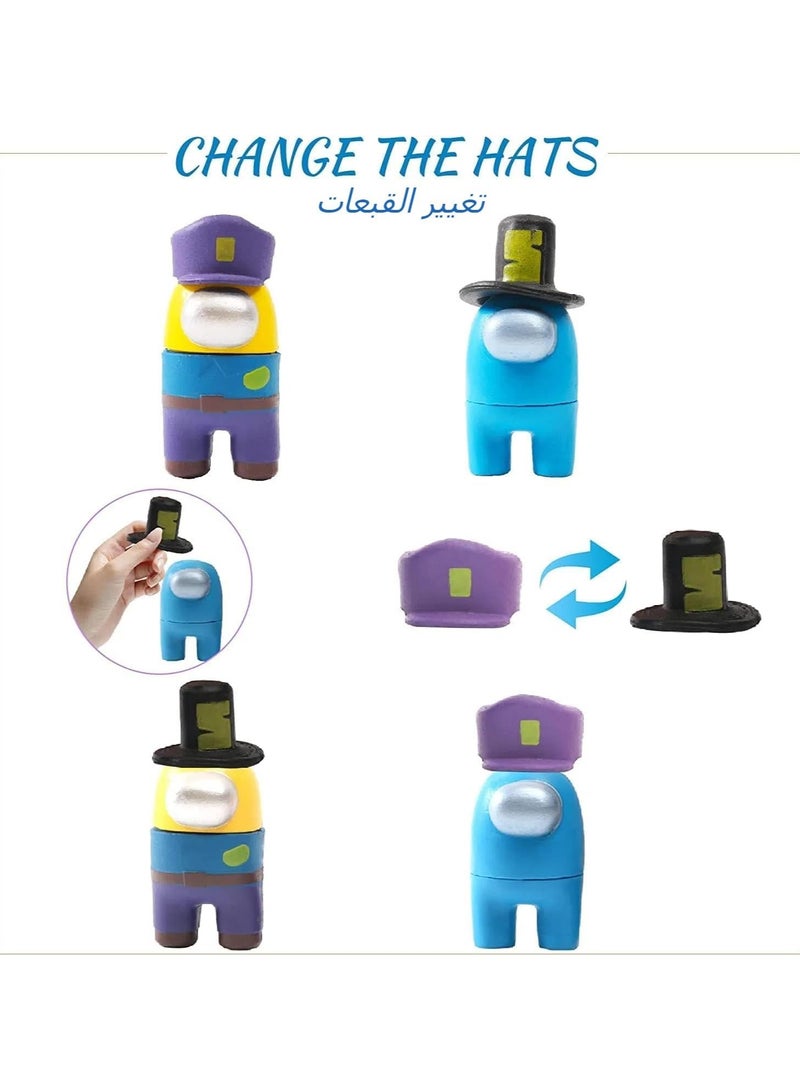 عام مجموعة لعب أدوار مكونة من 10 قطع، ألعاب صغيرة لشخصيات الأدوار، تحف طاولة، شخصيات “المتخفي”، ونماذج فضائيين للأطفال. - Image 2