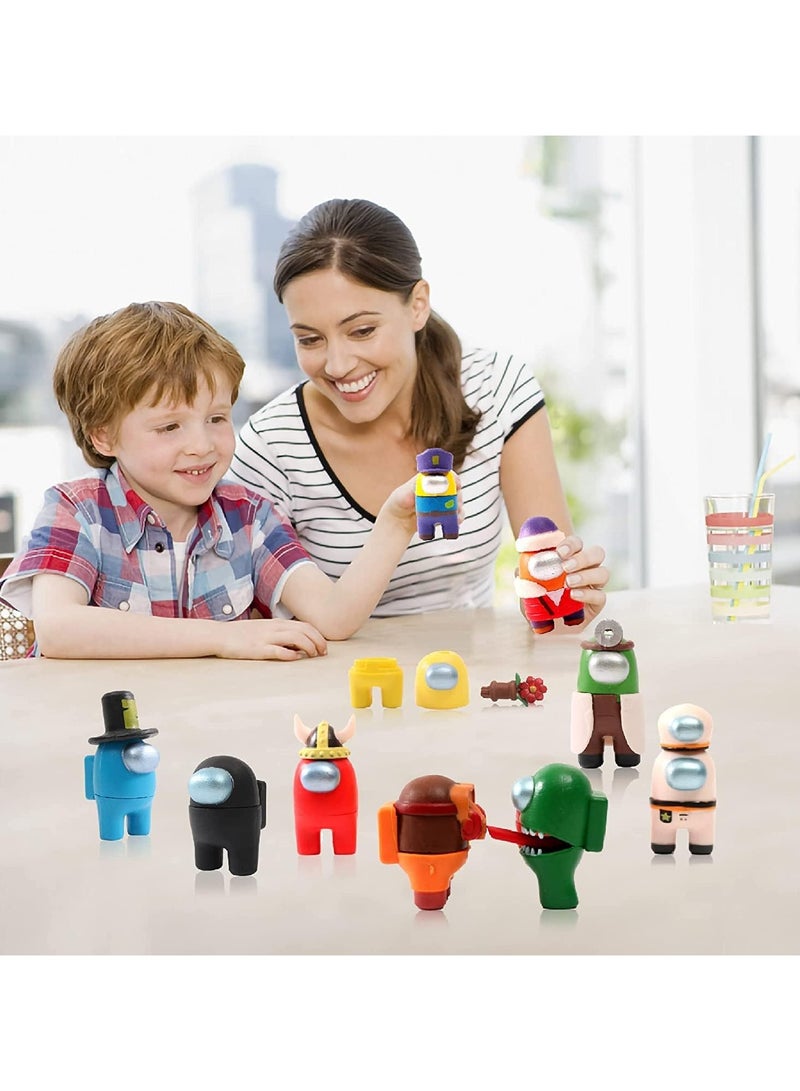 عام مجموعة لعب أدوار مكونة من 10 قطع، ألعاب صغيرة لشخصيات الأدوار، تحف طاولة، شخصيات “المتخفي”، ونماذج فضائيين للأطفال. - Image 5