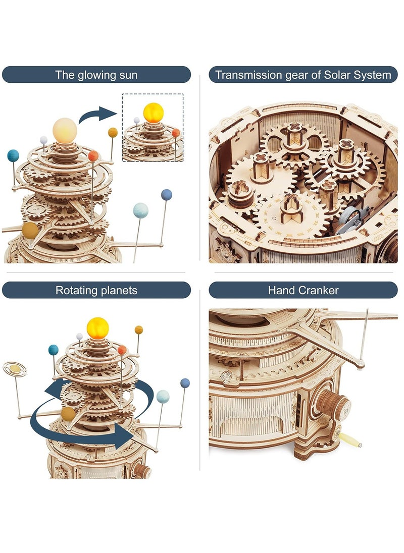 ROKR ميكانيكي Orrery ST001، ألغاز خشبية ثلاثية الأبعاد للبالغين/المراهقين، ديكور منزلي مبتكر، هدية فريدة للهوايات الحرفية للبالغين/المراهقين - pzsku/Z8F4BD36A19D6BA67BEA5Z/45/_/1706359073/435f1edc-ab08-4797-830d-0eba485c1e52