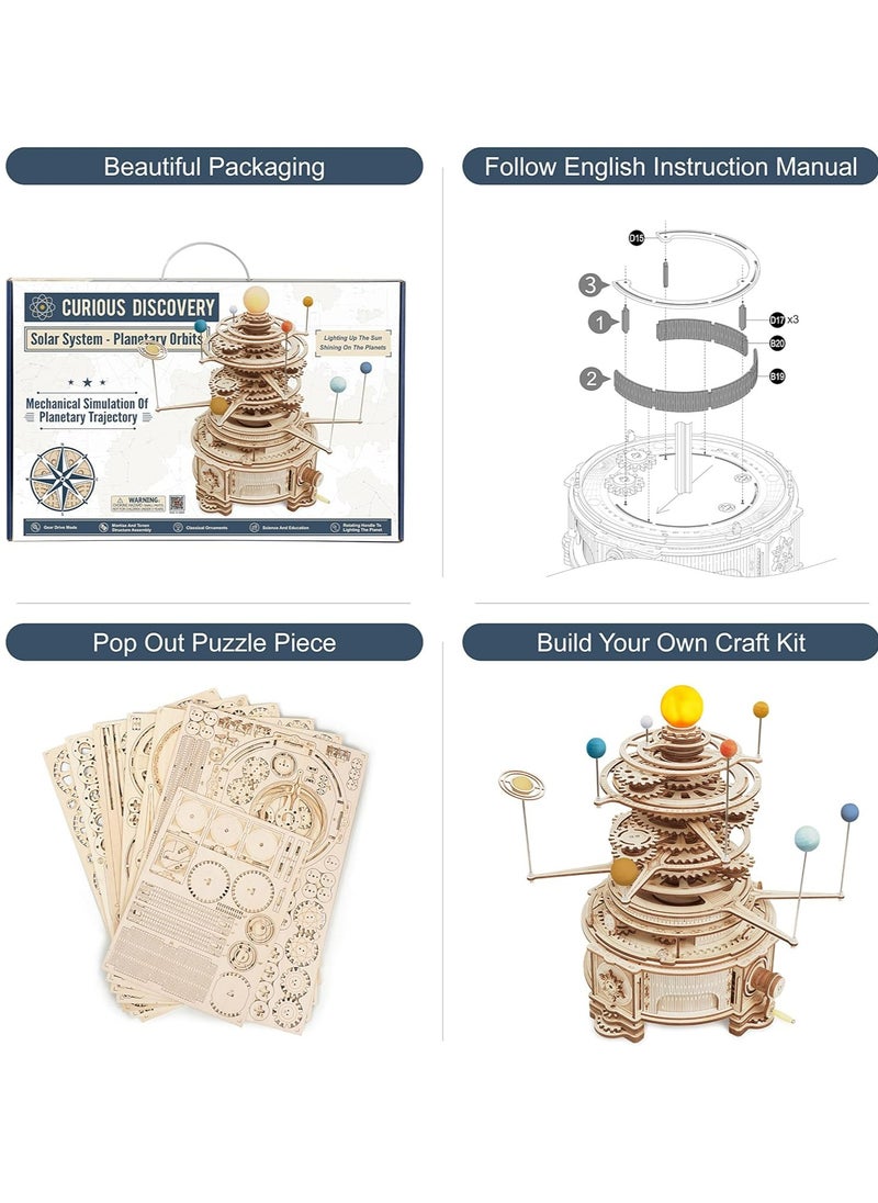 ROKR ميكانيكي Orrery ST001، ألغاز خشبية ثلاثية الأبعاد للبالغين/المراهقين، ديكور منزلي مبتكر، هدية فريدة للهوايات الحرفية للبالغين/المراهقين - pzsku/Z8F4BD36A19D6BA67BEA5Z/45/_/1706359082/bd9de3da-fa6d-4910-a3a3-29a8aafe5027