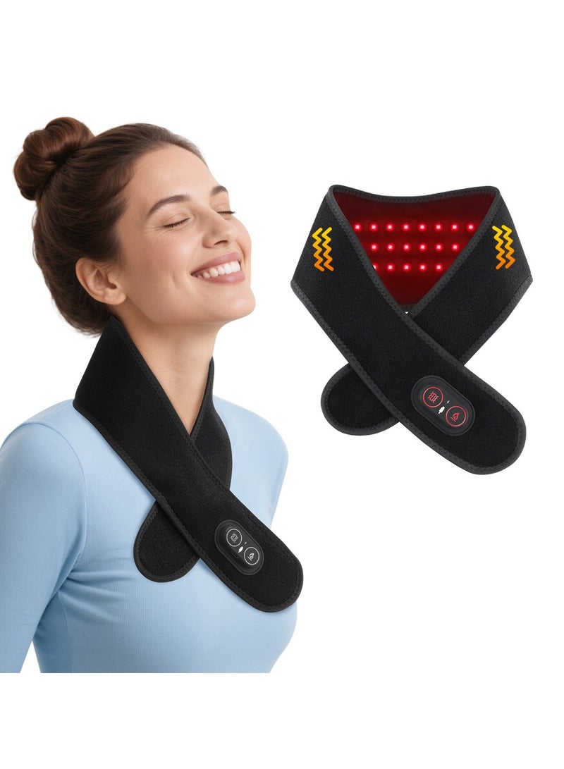 general Red light heating vibration neck massager heating massage wrist and leg straps can meet all daily relief needs - Image 1