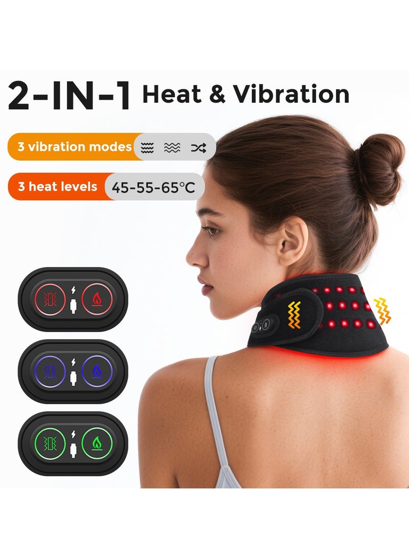 general Red light heating vibration neck massager heating massage wrist and leg straps can meet all daily relief needs - Image 3