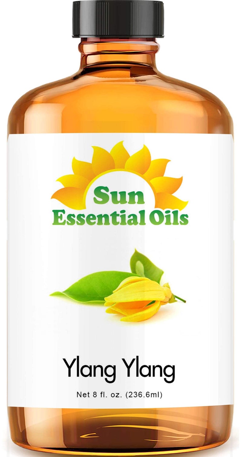 Sun Essential Oils 8 oz Ylang Ylang Essential Oil - Aromatherapy Oil - Image 1