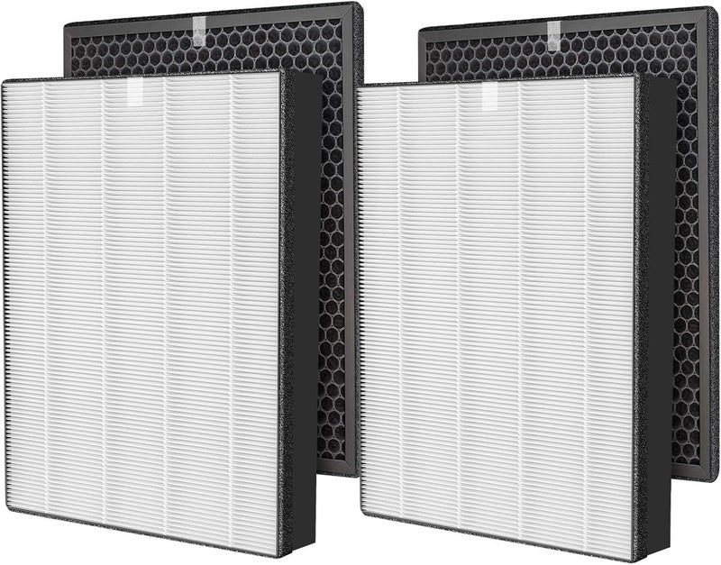 PINREK FY2420/30 FY2422/30 Replacement Filter Set for Philips 2000i 3000i Series AC2887 AC2889 AC2892 AC3829 Air Purifier, 2-in-1 HEPA and Activated Carbon, 99.97% at 0.3 Microns, 2 Pack - Image 1