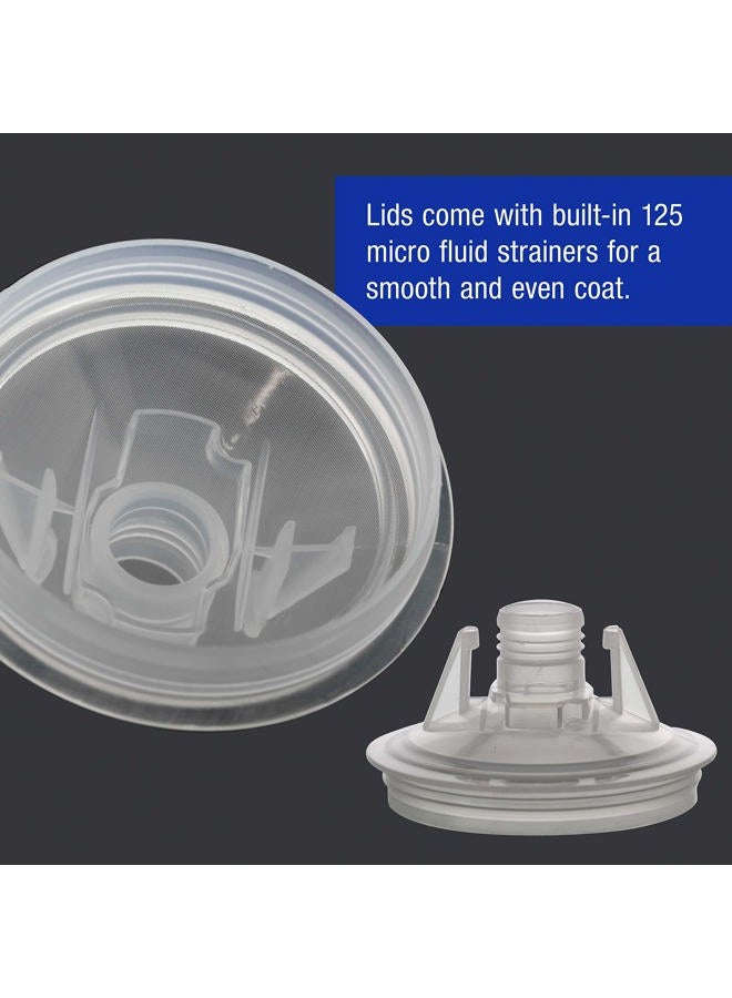 Master Airbrush Master Paint System 3 Cup Size 6 oz, 20 oz, 27 oz Variety Pack Set, MPS Disposable Paint Spray Gun Cup Liners and Lid System, 6 Pack Kit of Each Size, Lids with Strainers, Hard Cups, Retainer Rings - Image 5