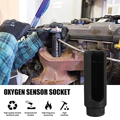 KEDAKEJI Oxygen Sensor Socket with Side Wire Cutout 3/8-Inch Drive by 7/8-Inch fits All Vehicle O2 Removal and Installation Offset Oxygen Sensor Socket(22mm) - Image 4