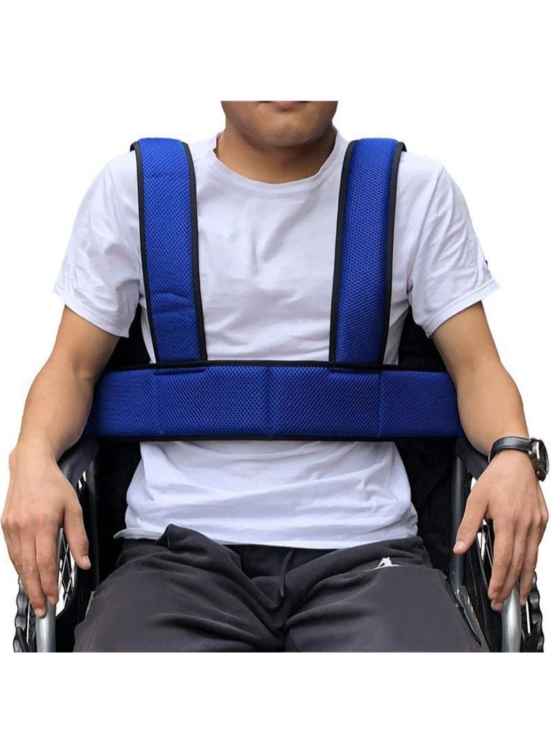 Wheelchair Safety Belt Torso Support Vest, Adjustable Whole Body Safety Belt to Prevent Tilting or Falling, Suitable for Wheelchair Restraint Belts for Patients, The Elderly and The Disabled - Image 1