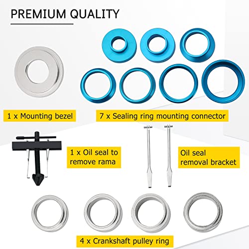 Acymner Crank Bearing Camshaft Seal Remover and Installer Set | Crankshaft Camshaft Oil Seal Removal Installation Puller Tool,Crank Seal Crankshaft Seal Tool Set - Image 2