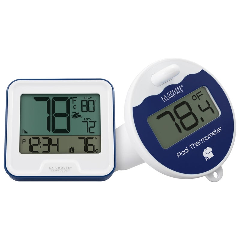 La Crosse Technology La Crosse Technology 33109667INT Wireless Pool Thermometer with Indoor LCD Display 