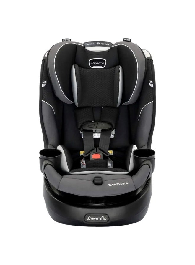 Evenflo - Revolve360 Slim 2-in-1 Rotational Car Seat - Salem Black - Image 1