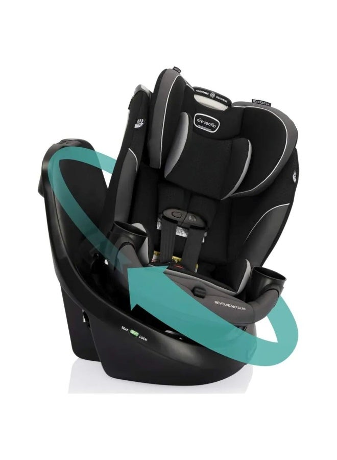 Evenflo - Revolve360 Slim 2-in-1 Rotational Car Seat - Salem Black - Image 2