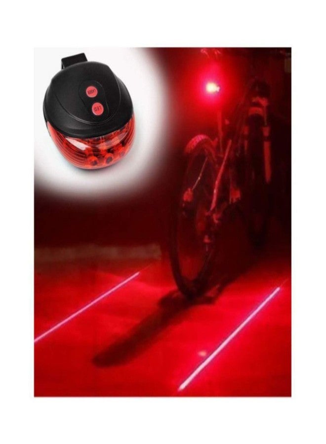 Chavda 5 LED+2 Laser ABS Cycling Bike Bicycle Flashing Rear Tail Light/Warning Light, 3.15 X 2.76 X 0.98 Inch, Red & Black - Image 4