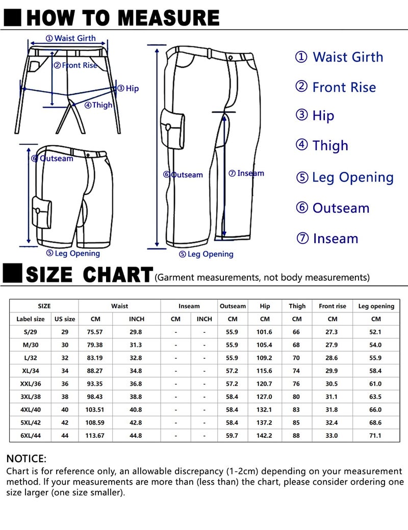 Match Men's Camo Cargo Shorts#3204 (42,3204 Black camo) - Image 5