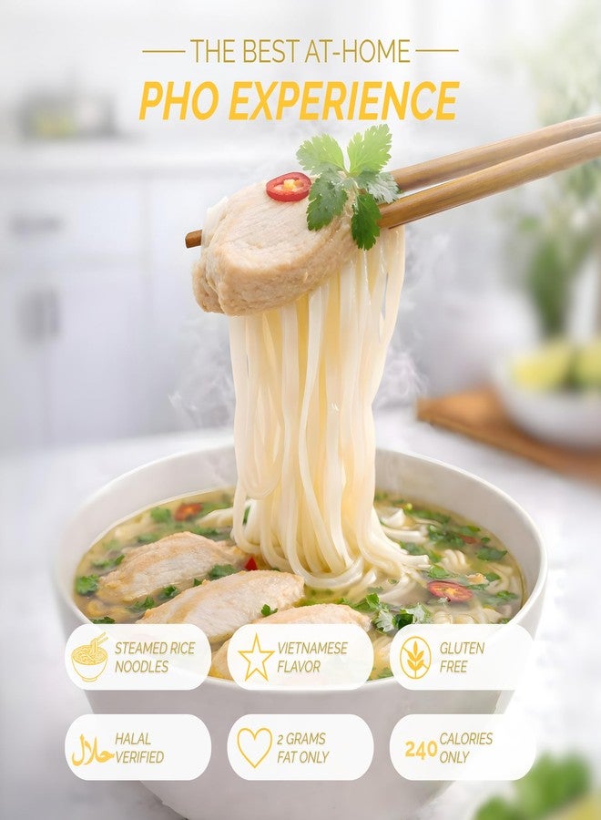 VIFON Phở Gà Vietnamese Style Instant Rice Noodles Chicken Flavor, 24-Pack (60 g each) | Halal Certified | Authentic Vietnamese Phở | Ready in 3 Minutes - Image 4