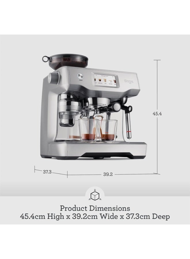 Sage Sage - The Oracle Touch –Bean-to-Cup Espresso Machine with Dual Boiler,Touchscreen, Auto Grind & Tamp, Milk Frother – Brushed Stainless Steel - UAE Version, 2 Year Manufacturer Warranty  - Image 5
