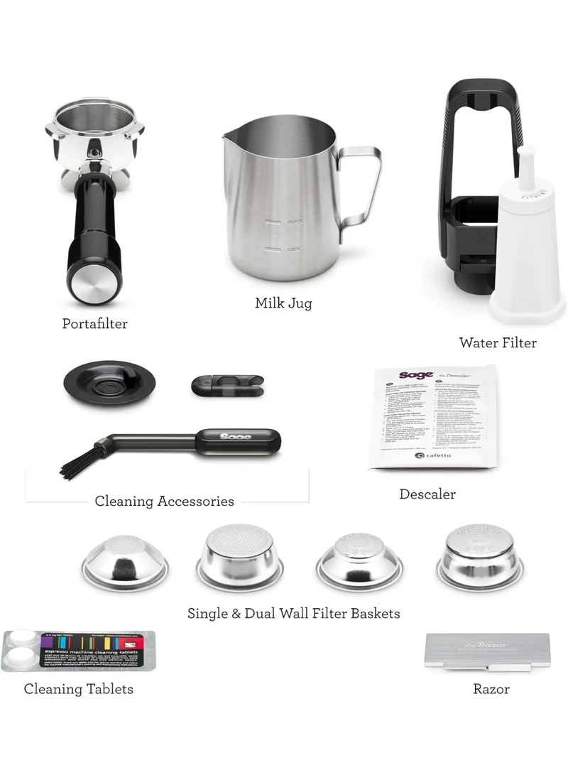 Sage Sage - The Oracle Touch – Bean-to-Cup Espresso Machine, Touchscreen, Auto Grind & Tamp, Milk Frother – Brushed Stainless Steel - UAE Version, 2 Year Manufacturer Warranty