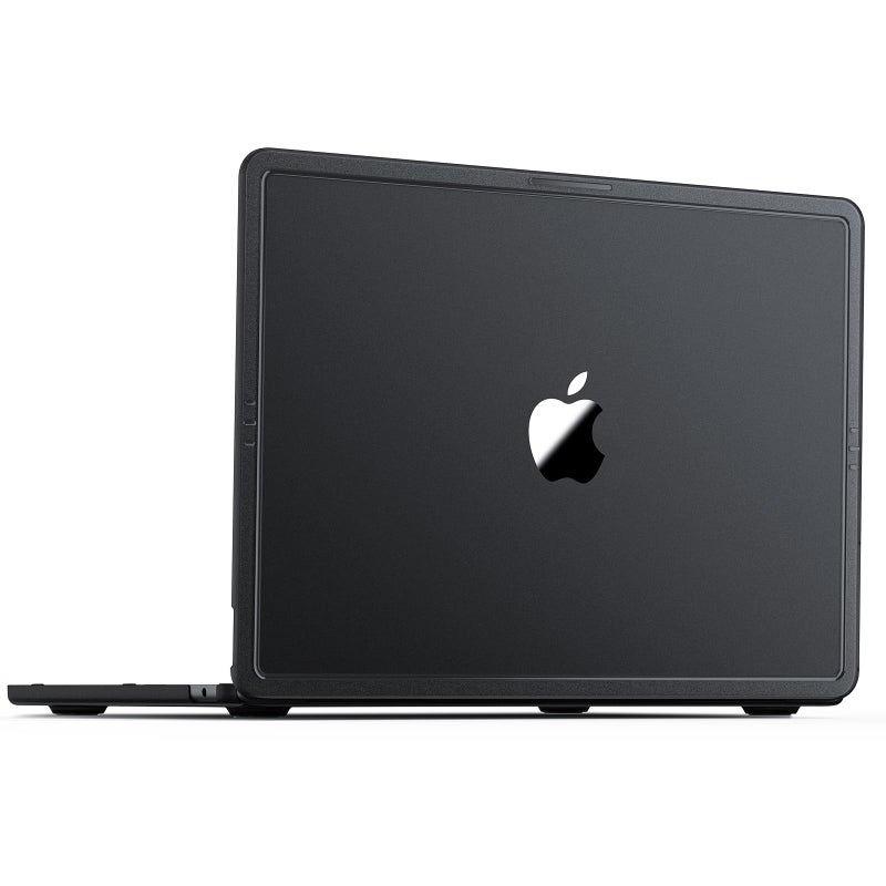 soonjet Compatible with MacBook Air 13 inch Case M4 M3 M2 2025-2022, Release Model A3240 A3113 A2681, [Anti-Crack Upgrade] Protective Hard Shell Laptop Cover for MacBook Air 13.6 inch â€“ Space Black - Image 1
