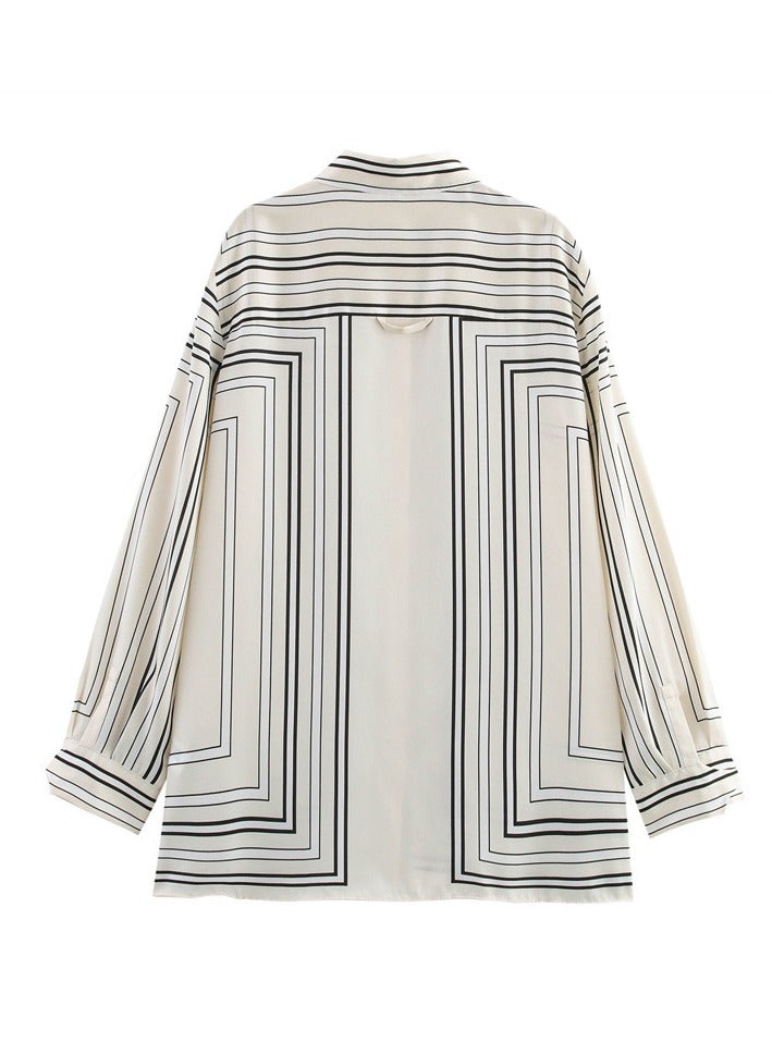 Shougu Fashionable And Casual Versatile Long Sleeved Printed Shirt And Pants - Image 3