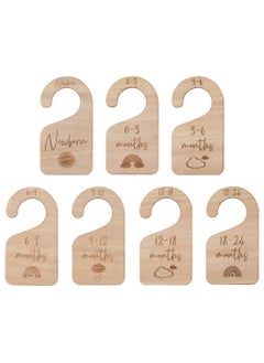Ginger Ray Ginger Ray Wooden Baby Clothes Dividers - Cute Nursery Organizer  - Image 1