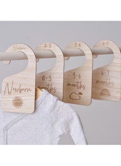 Ginger Ray Ginger Ray Wooden Baby Clothes Dividers - Cute Nursery Organizer  - Image 4
