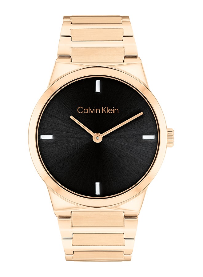 CALVIN KLEIN ساعة كالفن كلاين النسائية ذات العلبة السوداء التناظرية - 25100086 - Image 1