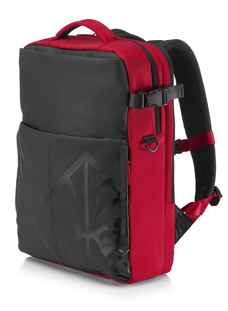 HP HP Omen Water Resistant Gaming & Work Backpack with Hidden Dual Self-Repairing Zippers for 17.3" Laptops (4YJ80AA), Multicolor
