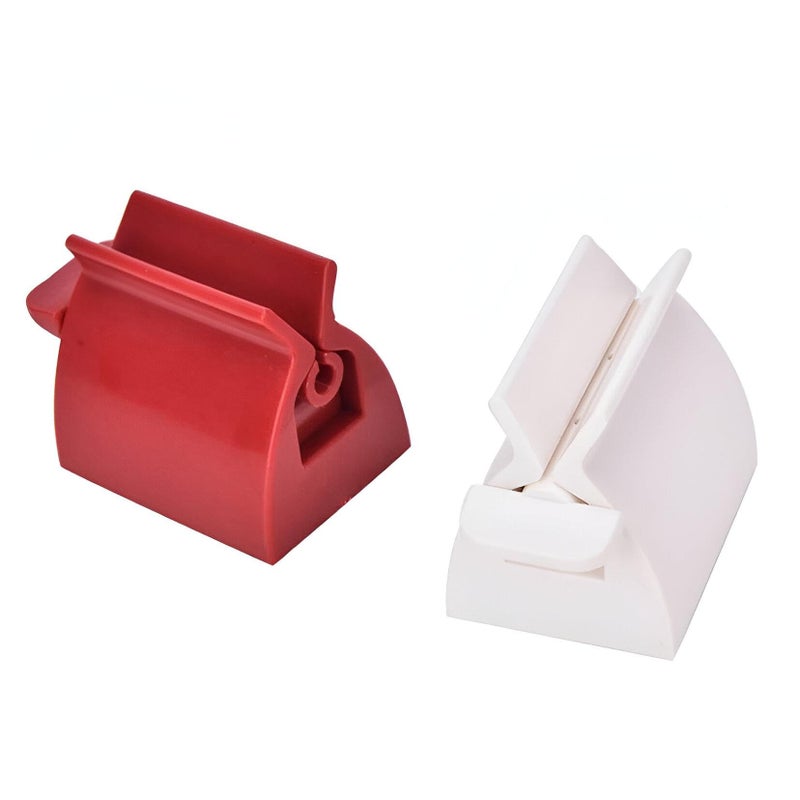 Toothpaste Holder - Versatile Handheld Toothpaste Tube Squeezer with Rotating Base for Precise and Mess-Free Toothpaste Application and Storage (2 pcs) - Image 1