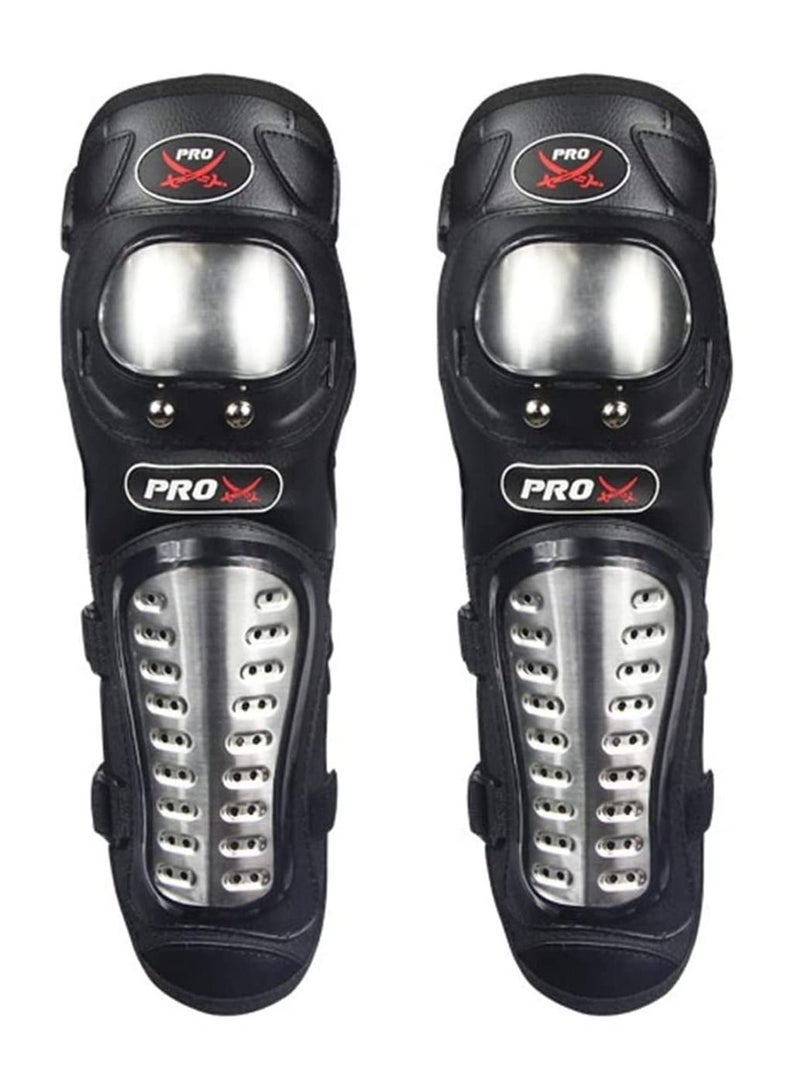PRO زوج واحد من وسادات الركبة للدراجات النارية، واقيات الركبة للموتوكروس، واقيات الركبة للسباقات النارية، معدات السلامة، دعامة السباق المتينة - Image 1