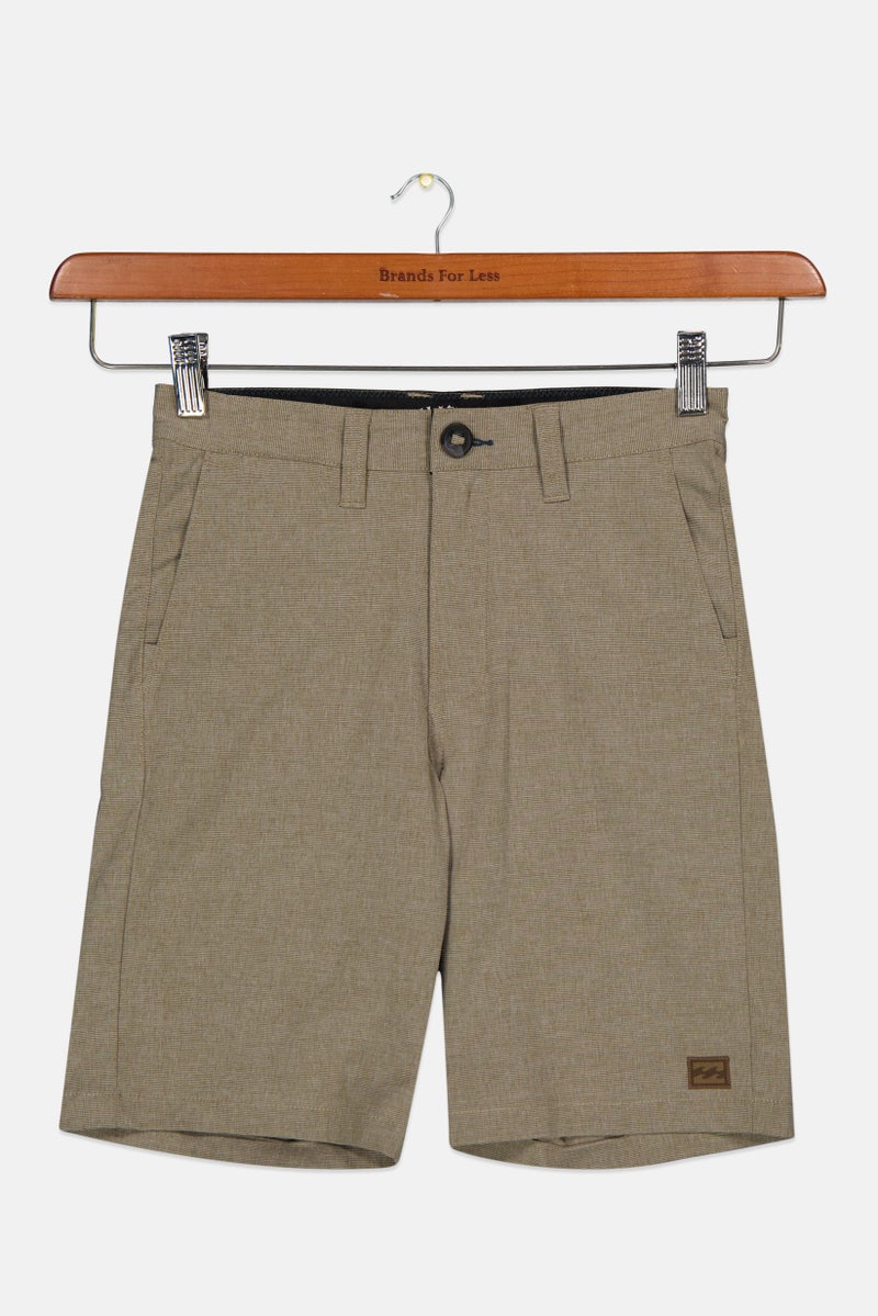 Billabong Kids Boy Sportswear Micro Stripe Walk Shorts, Khaki - Image 1