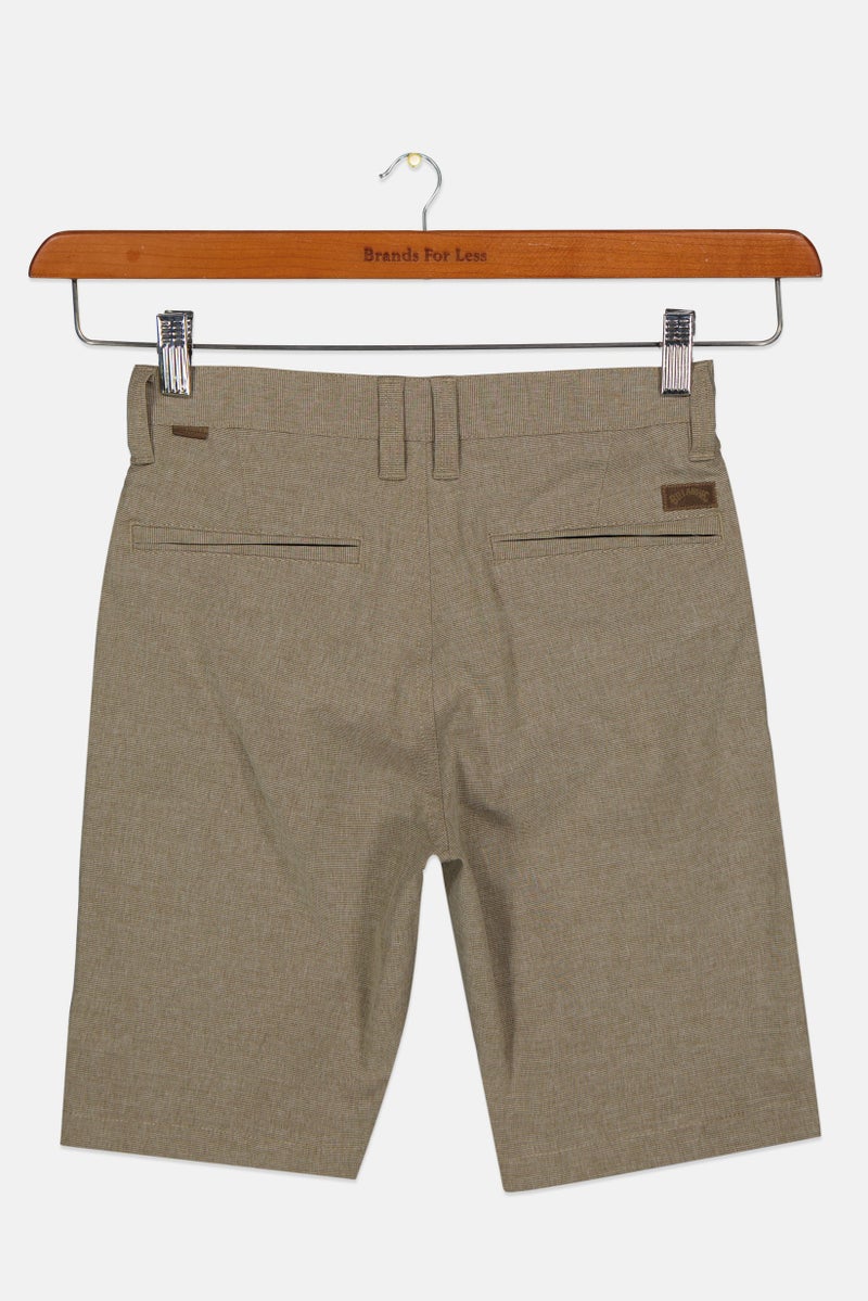 Billabong Kids Boy Sportswear Micro Stripe Walk Shorts, Khaki - Image 2