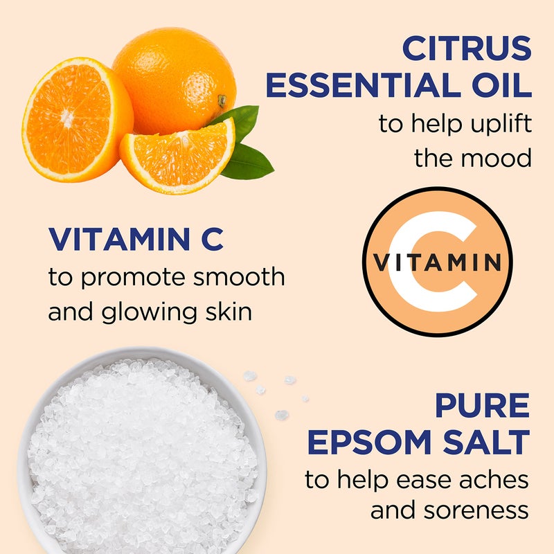 Dr Teal's Dr Teal's Epsom Magnesium Salt Soak, Glow & Radiance with Vitamin C & Citrus Essential Oils, 3 lbs  - Image 3