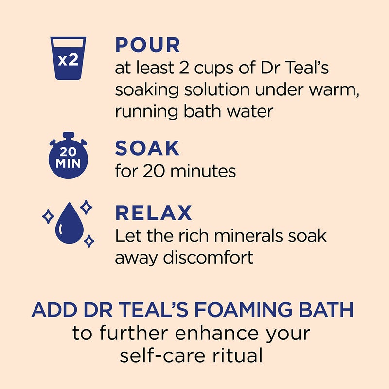 Dr Teal's Dr Teal's Epsom Magnesium Salt Soak, Glow & Radiance with Vitamin C & Citrus Essential Oils, 3 lbs  - Image 4